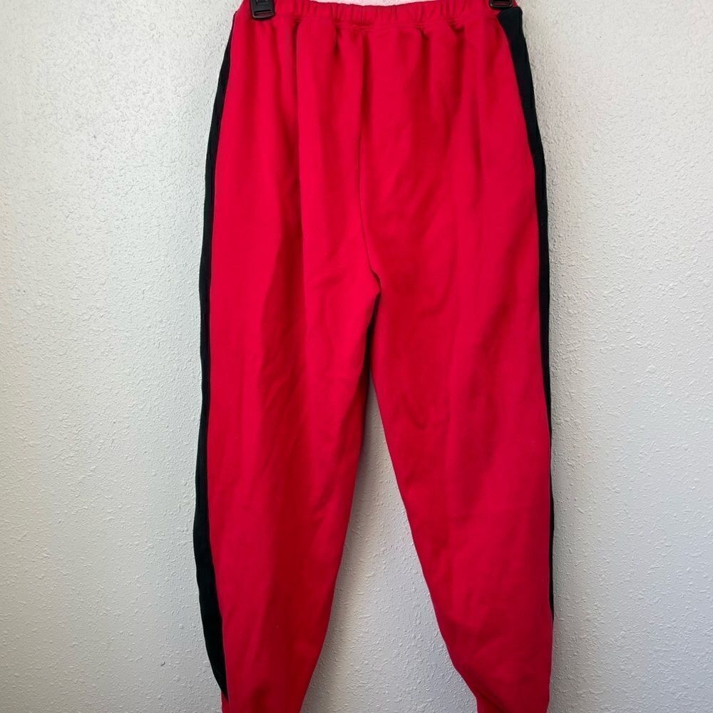 EUC Liz & Co. Womens Red and Black Sweatpants Size M
